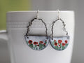 Enameled poppies