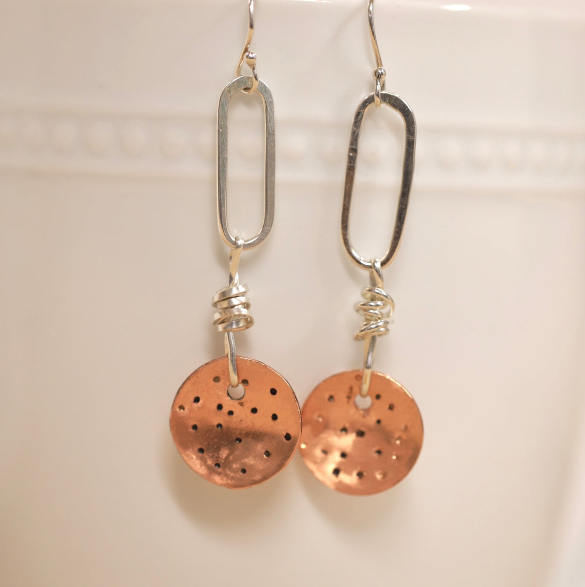 Silver clip and copper