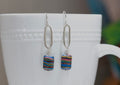 Colorful paperclip earrings