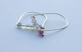 Silver Earwires n' Matt Florite Beads