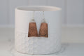 Copper Earrings with Shell