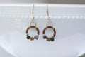 Copper hoop and square beads